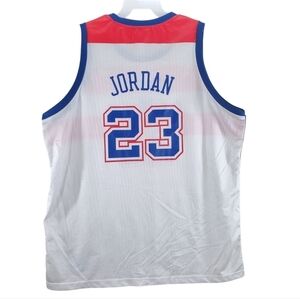 Vtg Reebok Jordan Jersey Bullets Hardwoods Classic Mens 2XL NBA Shirt Mesh Y2K
